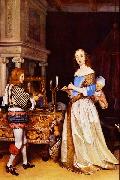 Gerard ter Borch the Younger A Lady at her Toilet Spain oil painting artist